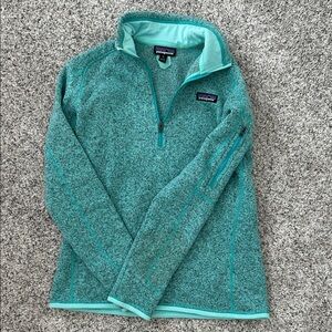 Like new! Patagonia Aqua Blue Fleece Pullover